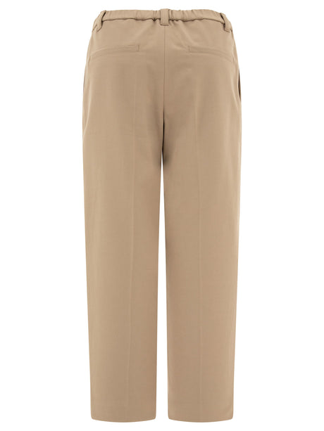 BRUNELLO CUCINELLI Luxurious Beige Slouchy Trousers