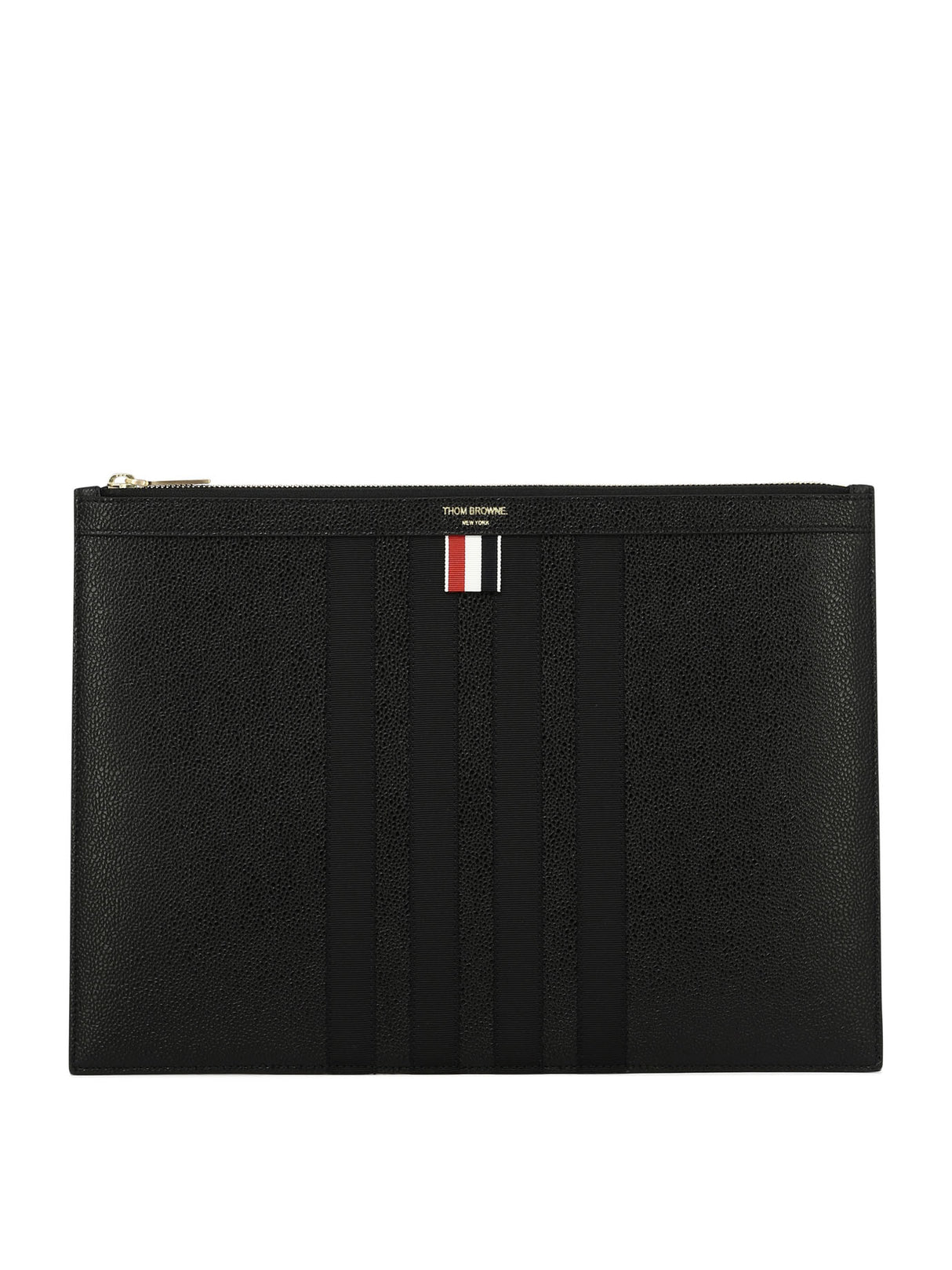 THOM BROWNE 24SS Black Clutch for Men