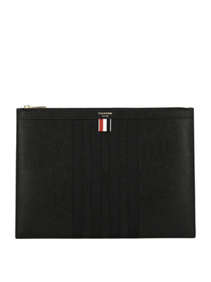 THOM BROWNE 24SS Black Clutch for Men