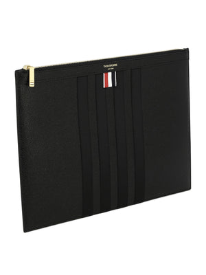 THOM BROWNE 24SS Black Clutch for Men