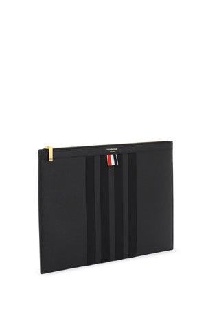 Black Medium Document Holder Pouch Handbag for Men