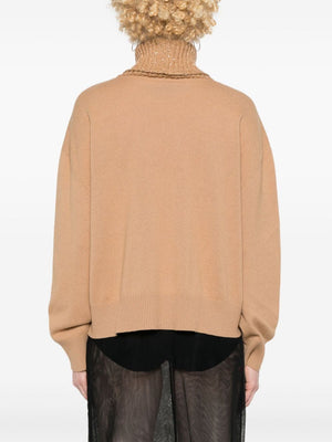 FABIANA FILIPPI Wool and Silk Blend Turtleneck Sweater