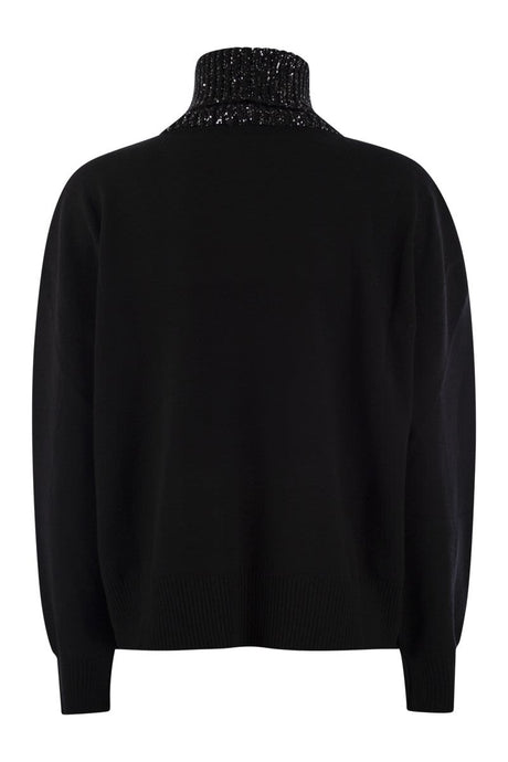 FABIANA FILIPPI Luxurious Wool-Silk Blend Turtleneck Sweater