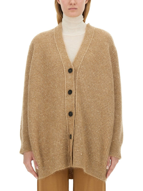 FABIANA FILIPPI Oversized Wool Cardigan for Women - Size S