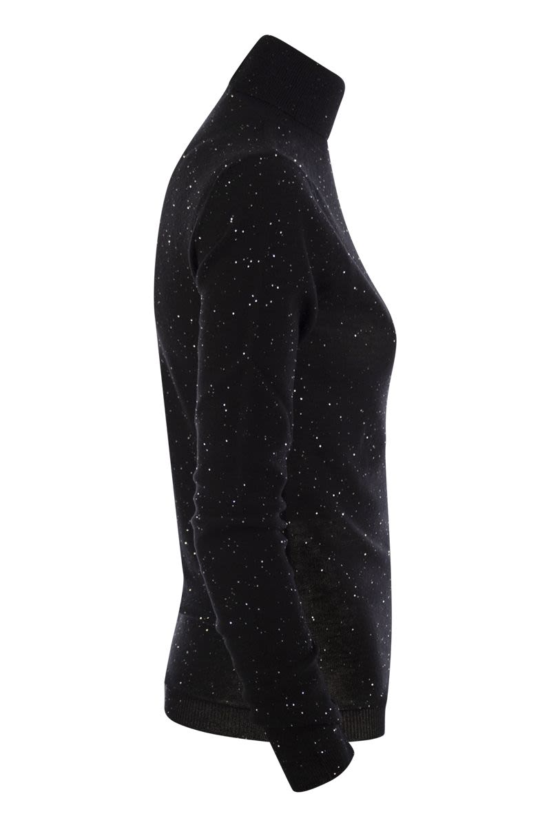 FABIANA FILIPPI Sequin-Embellished Slim Fit Turtleneck Sweater