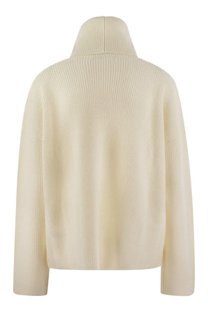 FABIANA FILIPPI Chic Boxy Cropped Turtleneck Sweater