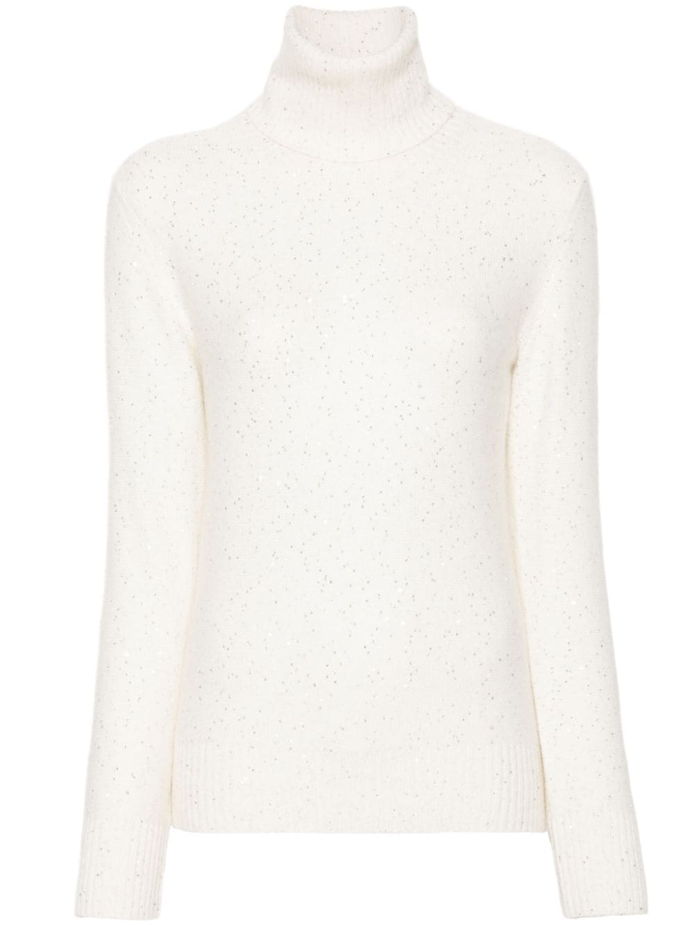 FABIANA FILIPPI Wool and Silk Blend Turtleneck Sweater