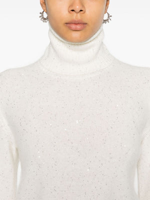 FABIANA FILIPPI Wool and Silk Blend Turtleneck Sweater