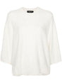 FABIANA FILIPPI Elegant Wool-Silk Blend Sweater with Sequin Accents - Women's Medium