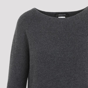 FABIANA FILIPPI Elegant Grey Wool Blend Sweater