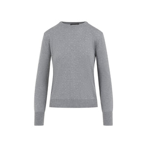 FABIANA FILIPPI Luxurious Grey Virgin Wool Sweater