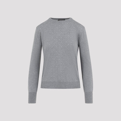 FABIANA FILIPPI Luxurious Grey Virgin Wool Sweater