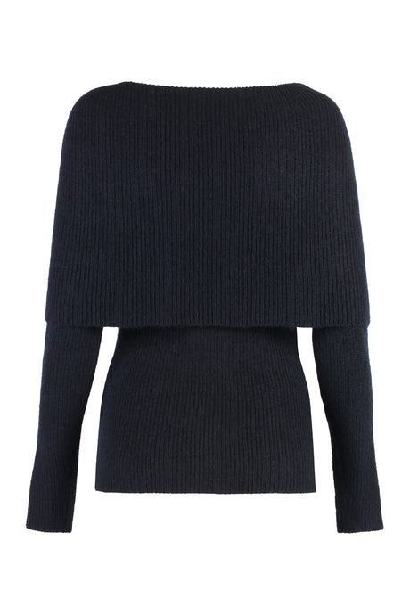 FABIANA FILIPPI Luxurious Wool Blend Turtleneck Sweater in Blue