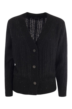 FABIANA FILIPPI Elegant Loose Fit Ribbed Cardigan