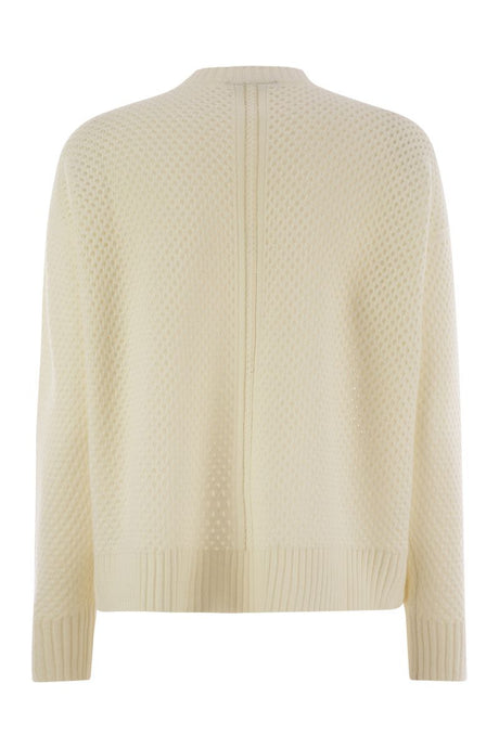 FABIANA FILIPPI Open-Knit Sweater with Bead Detailing - Women