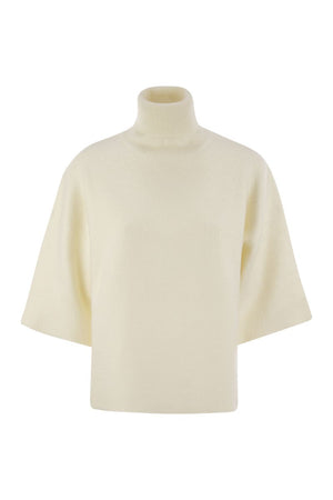 FABIANA FILIPPI Oversized Brushed Mohair High Neck Jumper