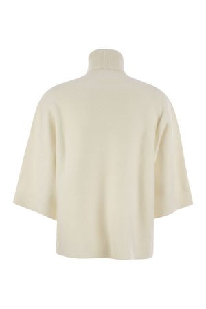 FABIANA FILIPPI Oversized Brushed Mohair High Neck Jumper