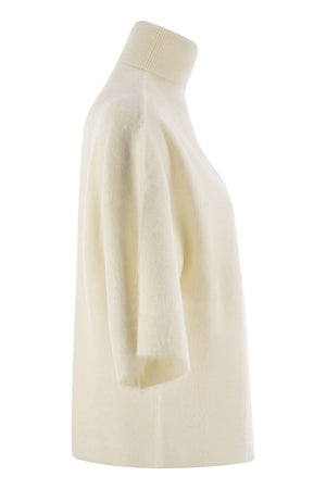 FABIANA FILIPPI Oversized Brushed Mohair High Neck Jumper