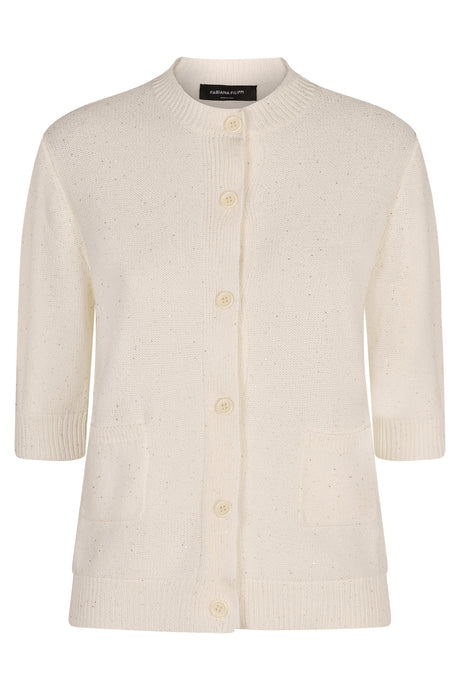 FABIANA FILIPPI Cotton and Linen Cardigan