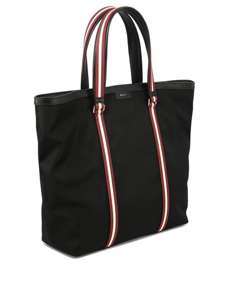 BALLY 24SS Black and Silver Designer Tote Bag for Men
