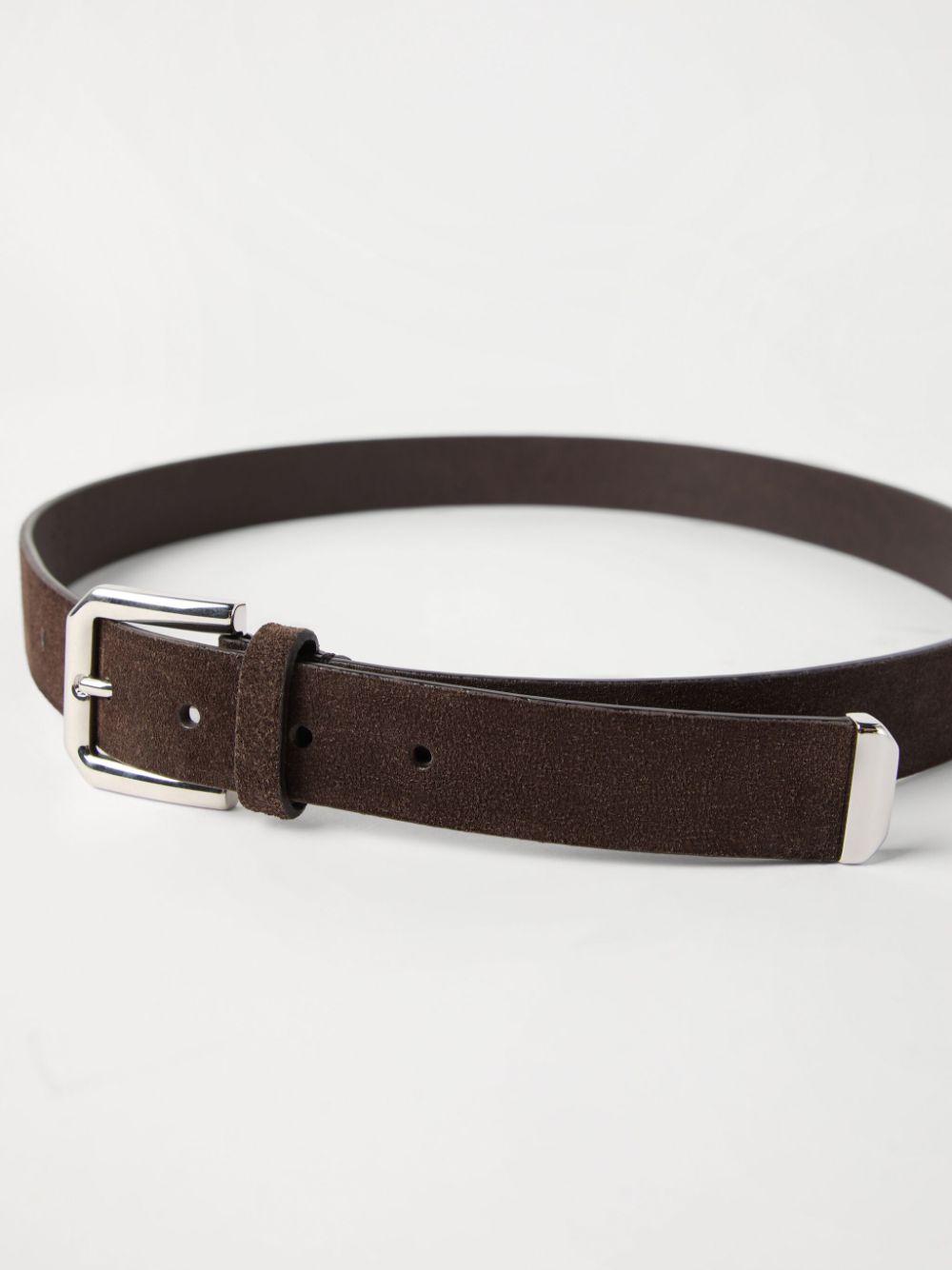 BRUNELLO CUCINELLI Leather Belt with Adjustable Fit