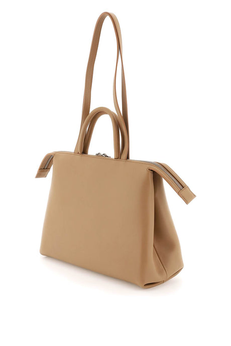 4 Dritta Leather Shoulder Handbag - Brown