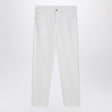 BRUNELLO CUCINELLI Essential White Cotton Trousers for Women - FW24