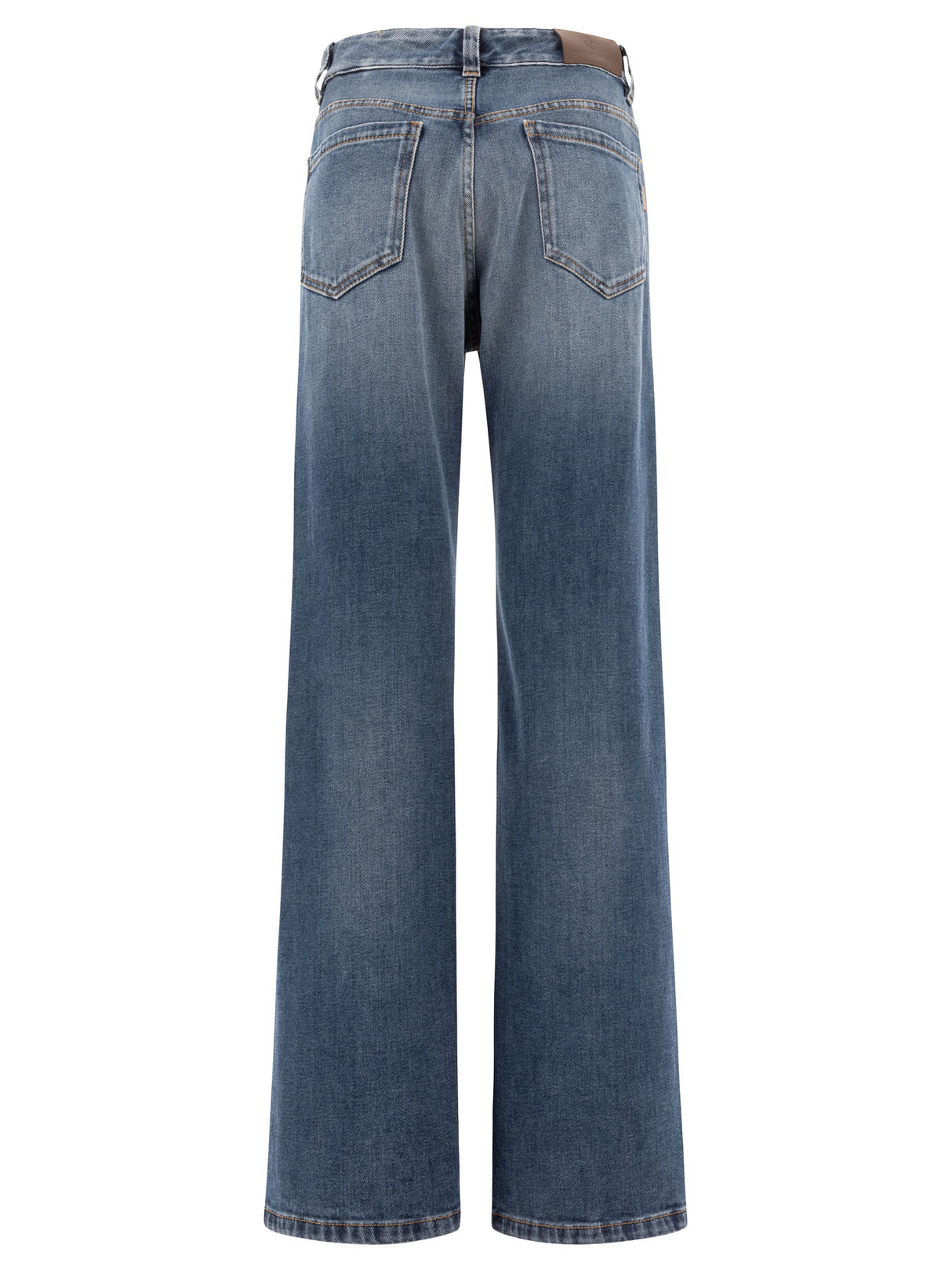 BRUNELLO CUCINELLI High-Rise Baggy Jeans with Shiny Detail