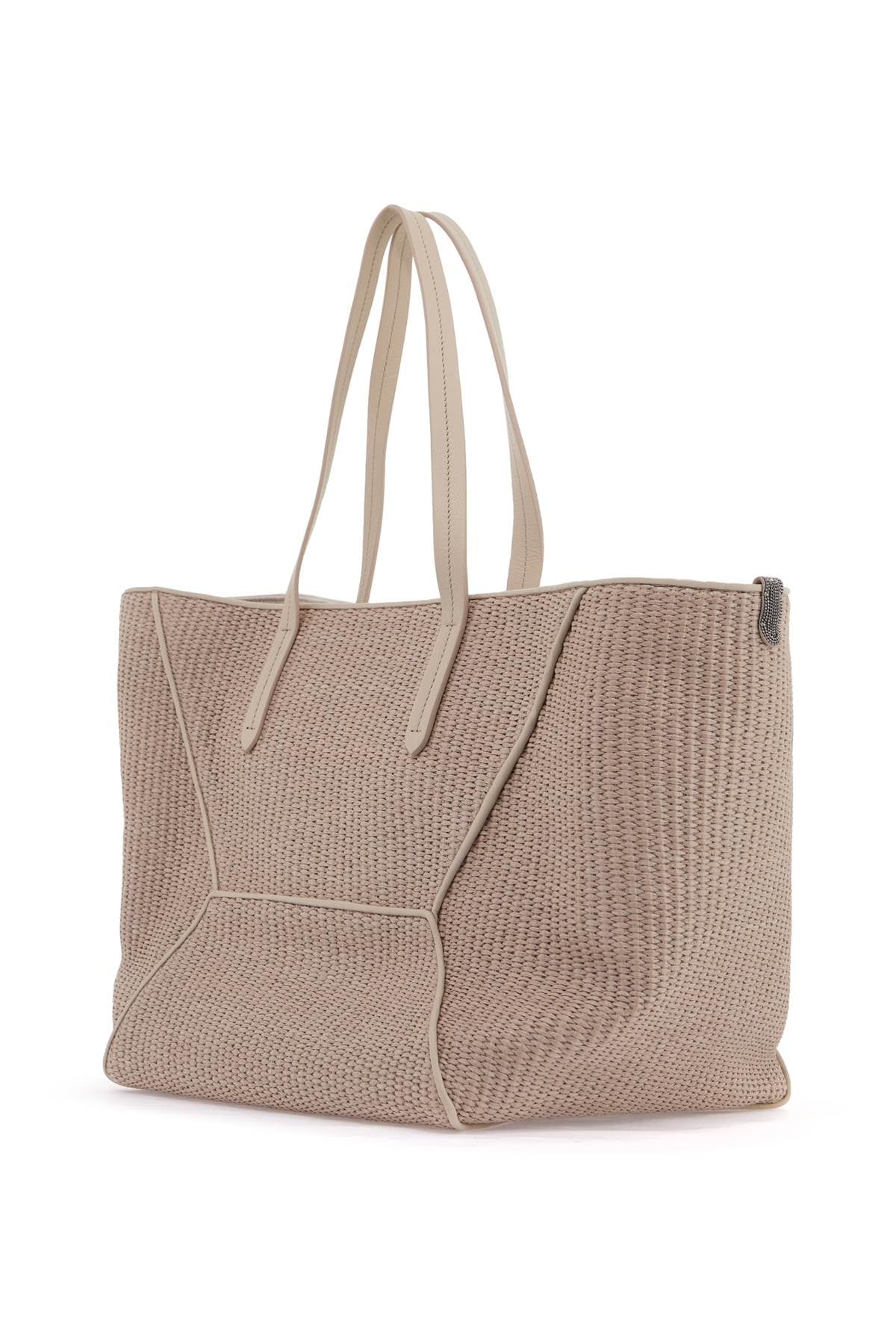 BRUNELLO CUCINELLI Techno Raffia Mini Tote Handbag