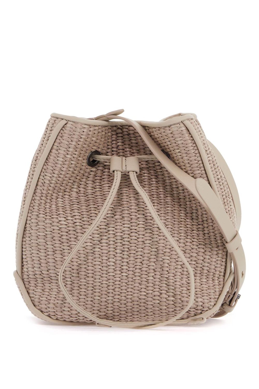 BRUNELLO CUCINELLI TECHNO RAFFIA BUCKET Handbag WITH