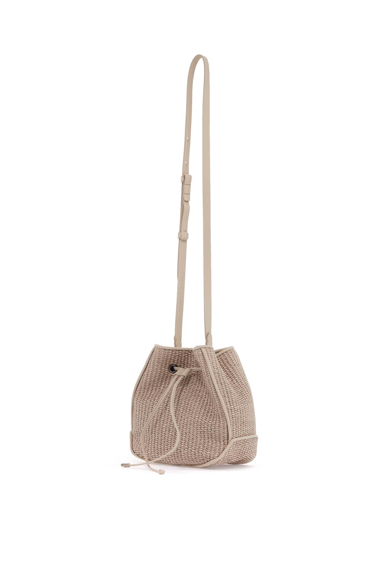 BRUNELLO CUCINELLI TECHNO RAFFIA BUCKET Handbag WITH