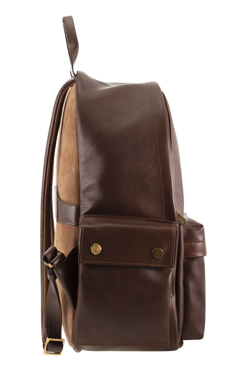 BRUNELLO CUCINELLI Luxury Calfskin Backpack for the Modern Gentleman