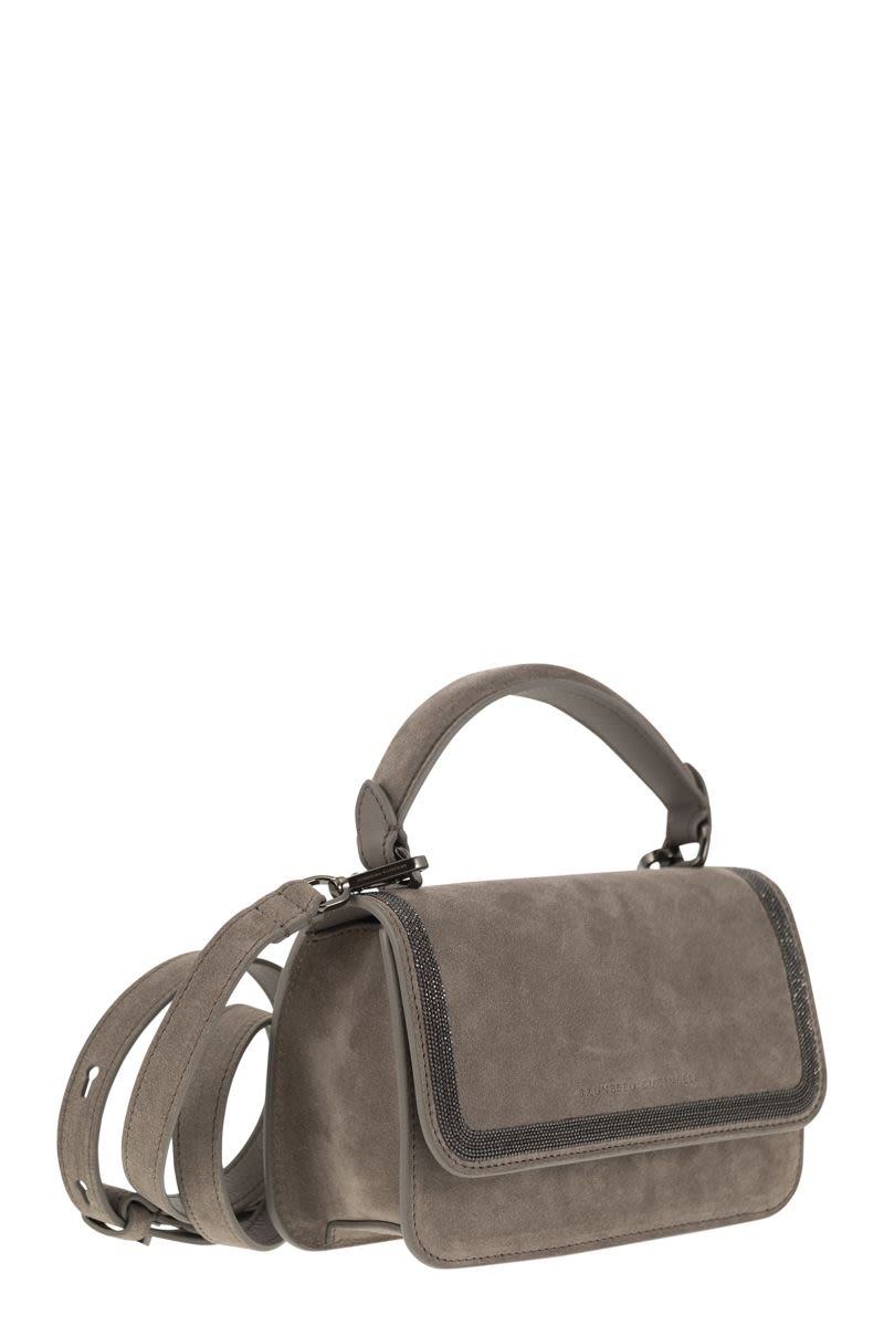 BRUNELLO CUCINELLI Contemporary Suede Handbag for Women - Elegant and Refined