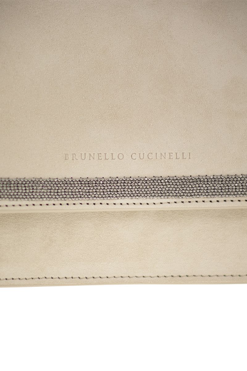 BRUNELLO CUCINELLI Contemporary Suede Handbag for Women - Elegant and Refined