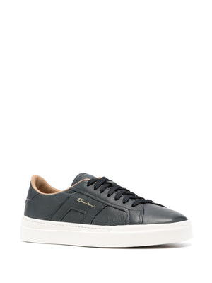 SANTONI Men's Premium Leather Sneakers for Fall 2024