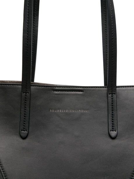 BRUNELLO CUCINELLI Stylish 2024 Black Women's Bag for Everyday Use