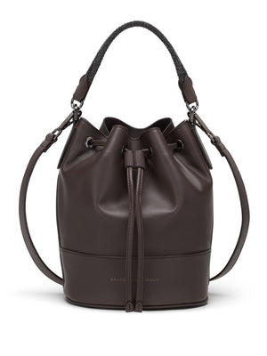 Brown Monili Braided Bucket Bag - SS24 Collection