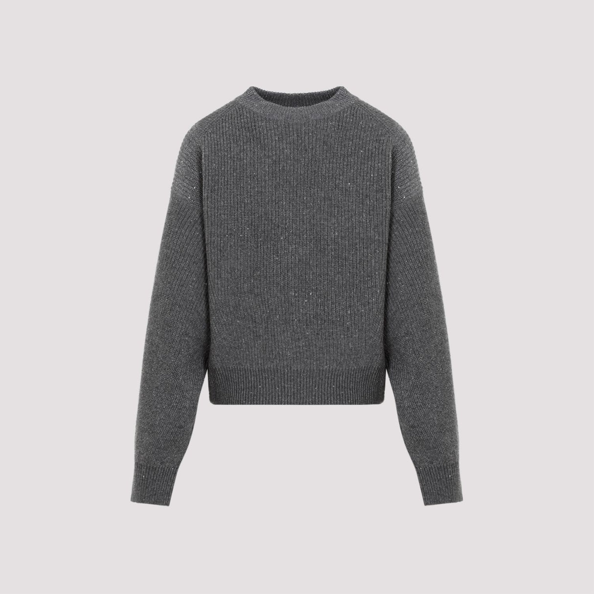 BRUNELLO CUCINELLI Dazzling Ribbed Cashmere-Wool Sweater