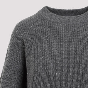 BRUNELLO CUCINELLI Dazzling Ribbed Cashmere-Wool Sweater