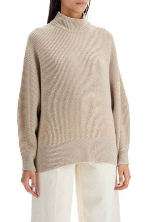 BRUNELLO CUCINELLI Luxe Cashmere-Wool Blend Sweater with Sparkling Sequins