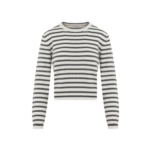 BRUNELLO CUCINELLI Elegant Striped Cashmere Blend Sweater