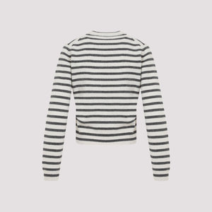 BRUNELLO CUCINELLI Elegant Striped Cashmere Blend Sweater