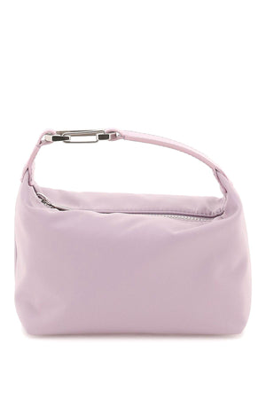 EÉRA Mini MoonBag in Laminated Purple Leather with Silver Snap Hook Closure