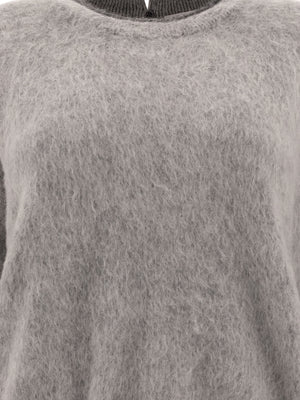 BRUNELLO CUCINELLI Luxury Mohair and Cashmere Blend Sweater - Relaxed Fit