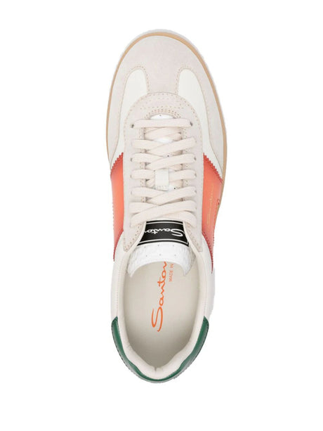 SANTONI Men's Luxury Leather Sneakers - SS24 Collection