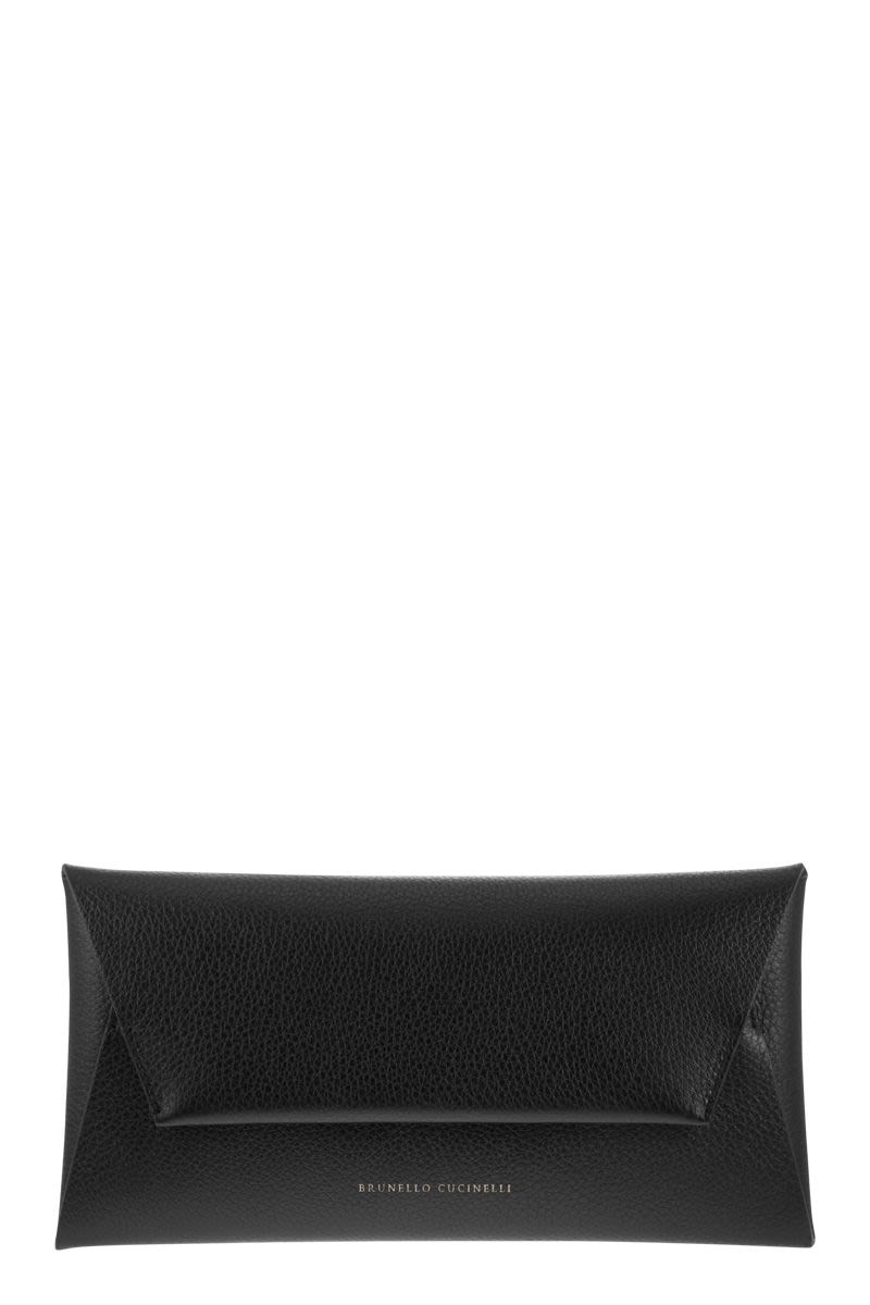 Refined Leather Cross-Body Bag