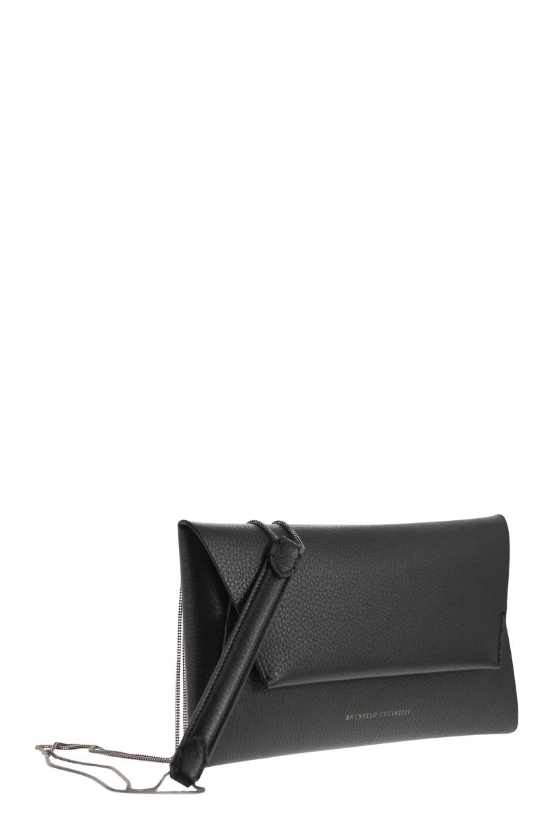 Refined Leather Cross-Body Bag