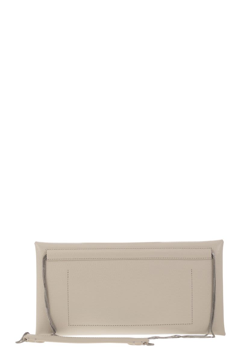 Refined Leather Cross-Body Bag