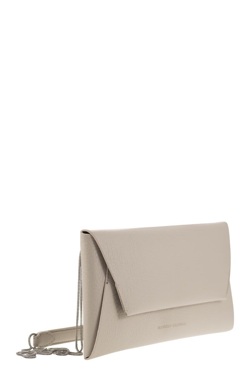 Refined Leather Cross-Body Bag