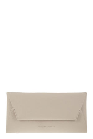 Refined Leather Cross-Body Bag